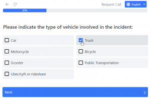 Screen shot: The SimplyConvert Intake Bot.
