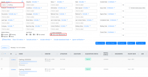 Screen shot: The Cases page showing two dual representation cases with the same last name.