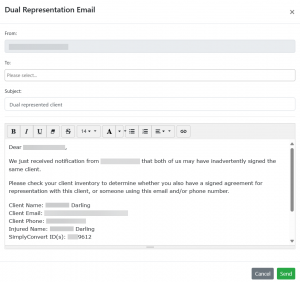 Screen shot: The Dual Representation dialog box.